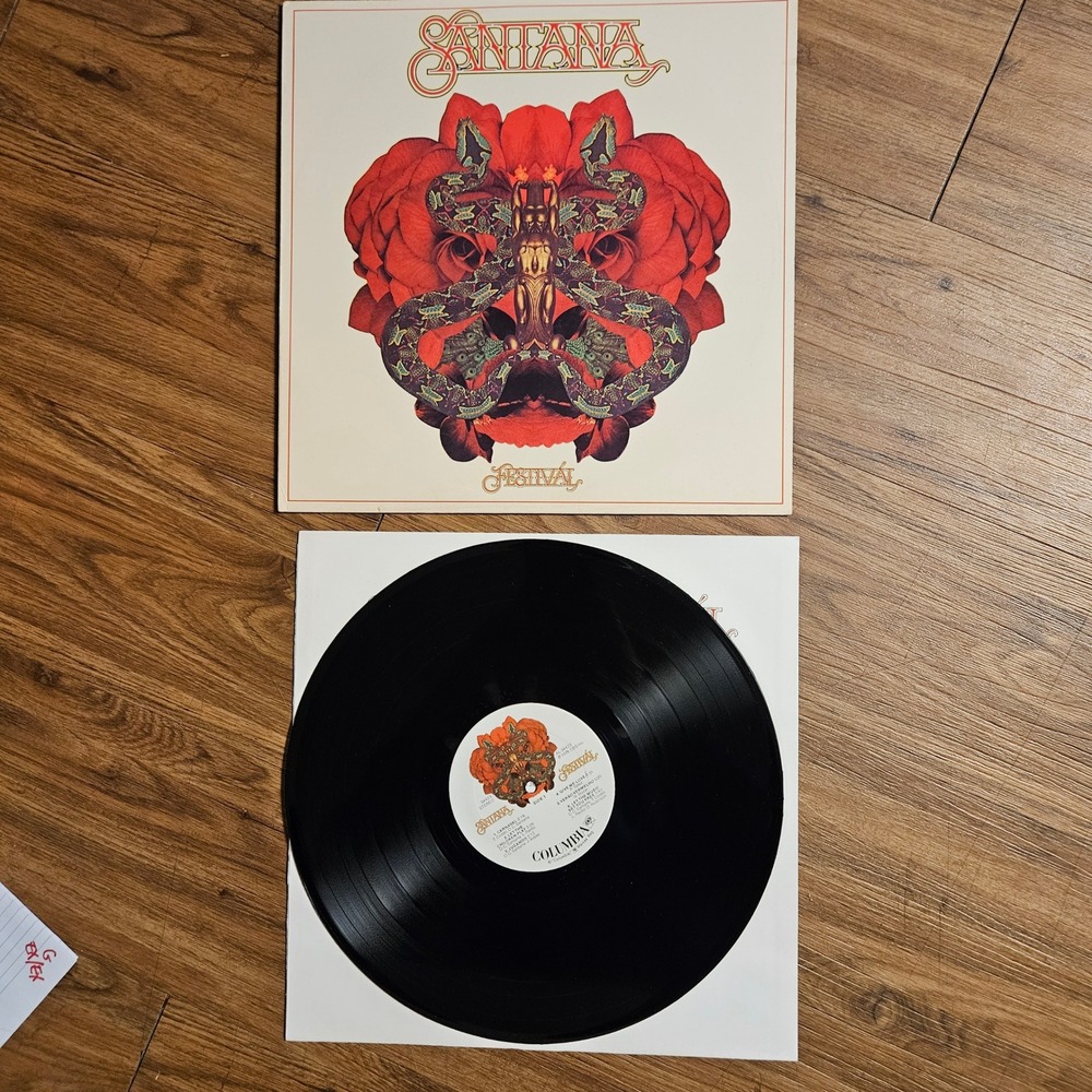 Santana –‎ Festivál Columbia 1976 34423 Vinyl LP 33 RPM 12" Rock VG+ EX/EX